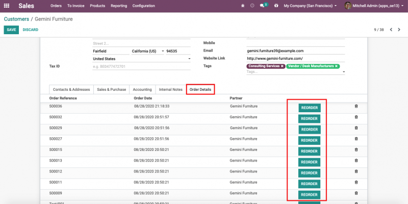 Quick Reorder Odoo Quick Sales Reorder management | Fast reorder via website | Old ...