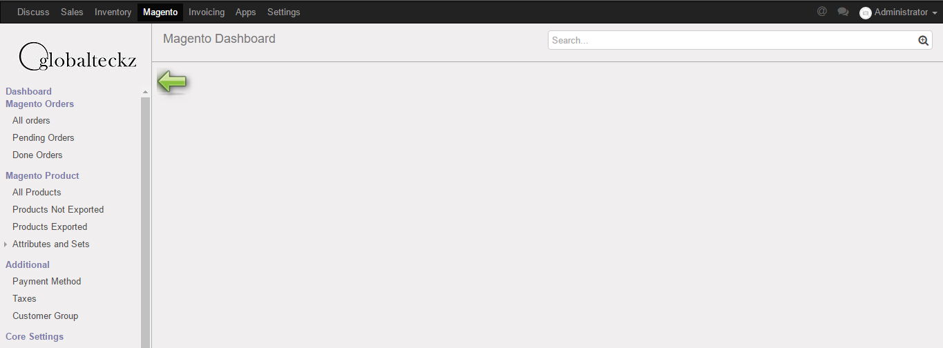 magento 2 odoo connector creating connect store button