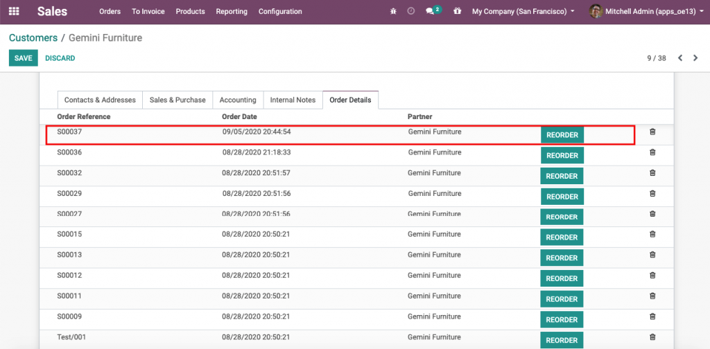 Quick Reorder Odoo Quick Sales Reorder management | Fast reorder via website | Old ...